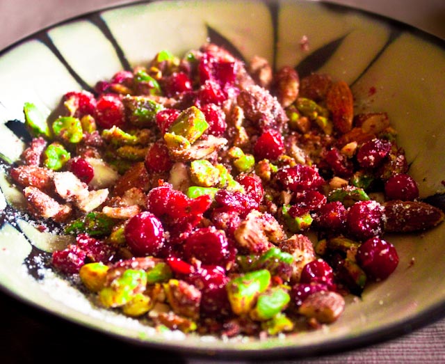 cranberries and nuts