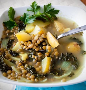 Lentil, Kale and Potato Soup