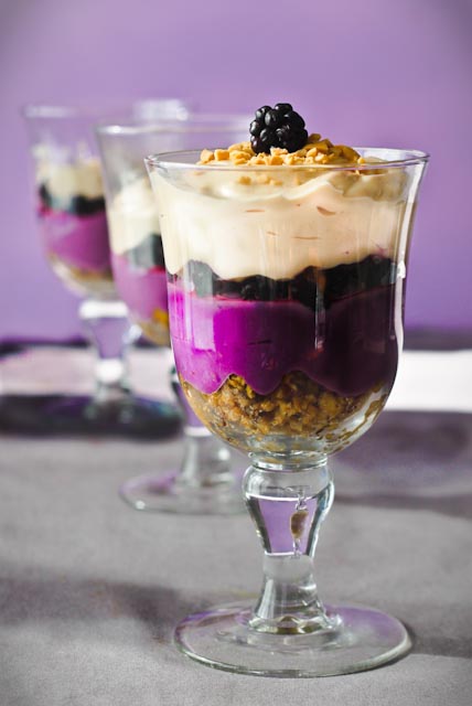 peanut butter and jelly parfait