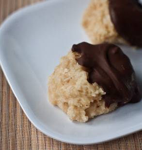 Chocolate Dipped Peanut Butter Coconut Candy