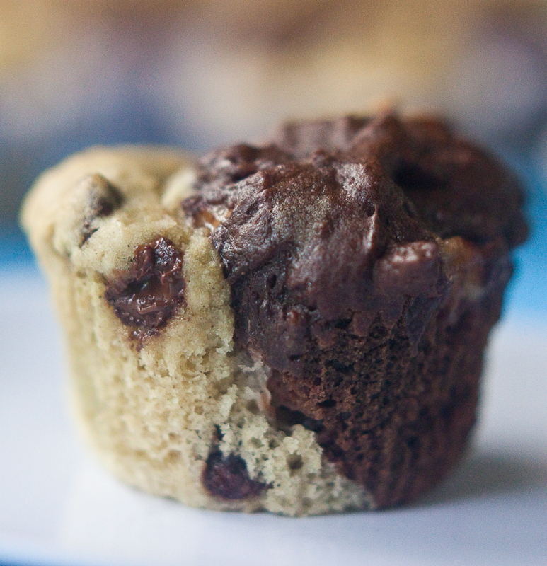 vegan-gluten-free-double-chocolate-chip-banana-muffin