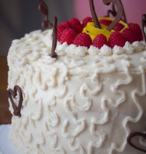 Lemon Raspberry Celebration Cake