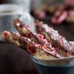 Candy Cane Marbled Biscotti