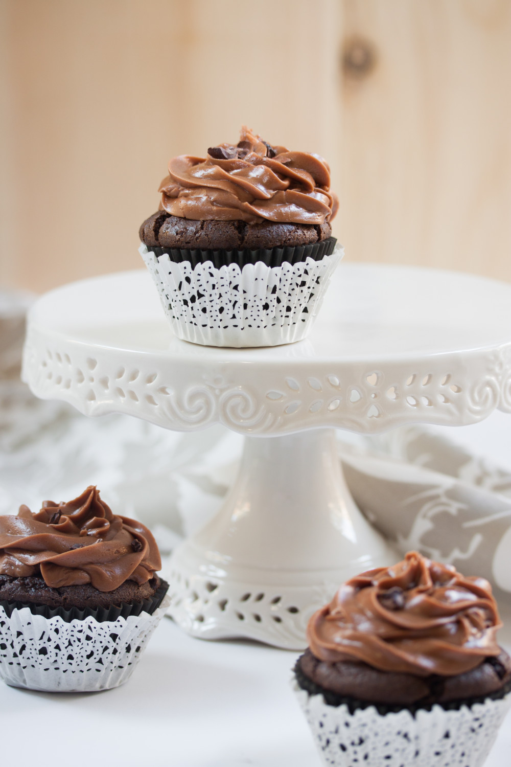 Triple Chocolate Cupcakes | Vegan Gluten Free | Allyson Kramer