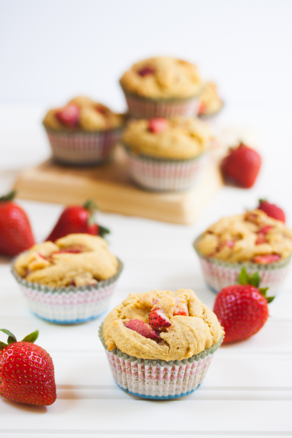 Strawberry Muffins | Vegan Gluten Free | Allyson Kramer