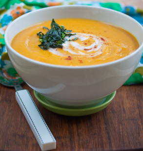 Curried Pumpkin & Sweet Potato Soup